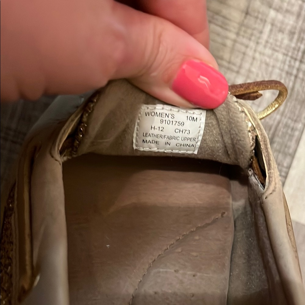 Sperry Tan Leather Loafers with Rawhide Laces - Picture 4 of 4